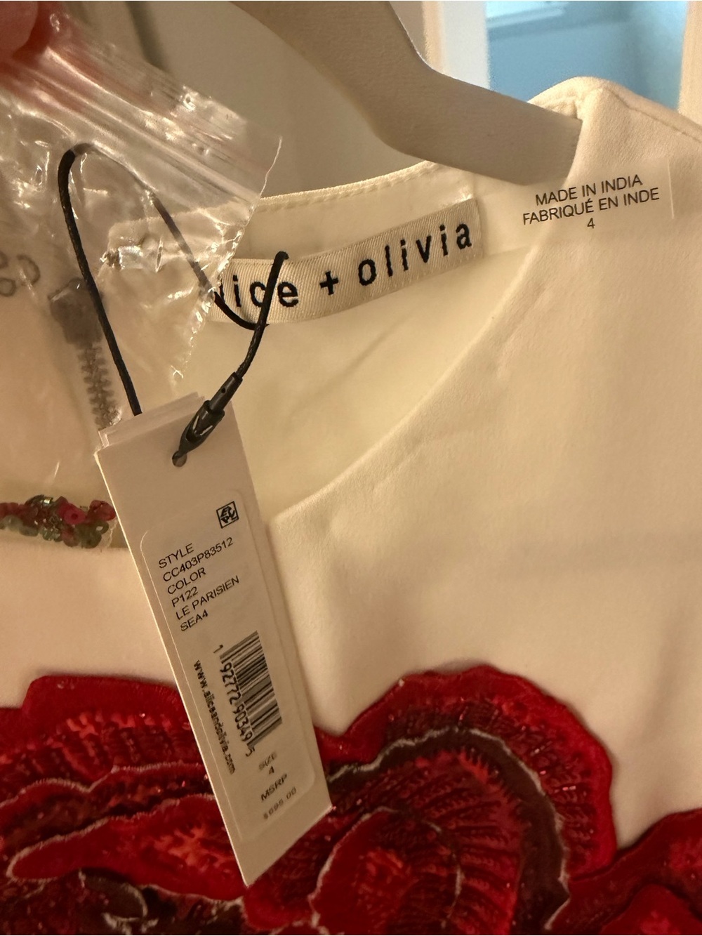 Alice + Olivia cylde rose mini dress - Picture 3 of 7
